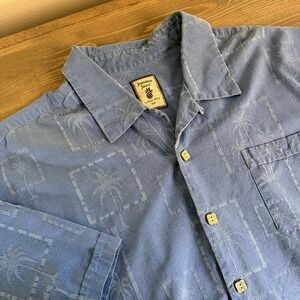 Jamaica Jaxx Blue Casual Button Down Shirt